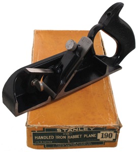 Stanley Rule & Level, No. 190: Cast Iron Rabbet 1 1/2" Width