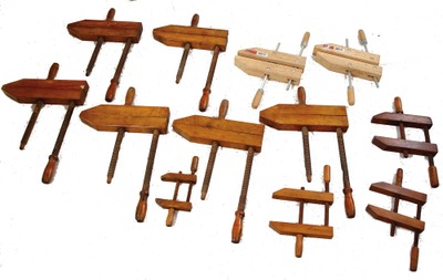Assorted Makers: Lot Of Assorted Wooden Clamps