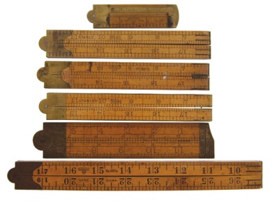 Stanley Rule & Level: Six Extra Clean B'wood Folding Rules