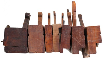 Multiform Molding Plane Company, Charlestown, Massachusetts: Lot Of Seven Patent Molding Planes