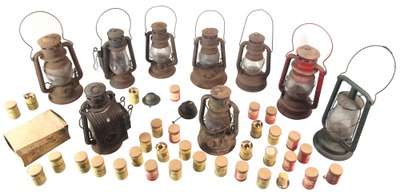 R.E. Dietz Company, Rochester, New York: Lot Of Assorted Barn Lantern