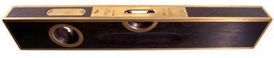 Stanley Rule & Level, No. 98: Brass-Bound Rosewood Level