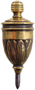 Unmarked: Showy Cast Brass Plumb Bob