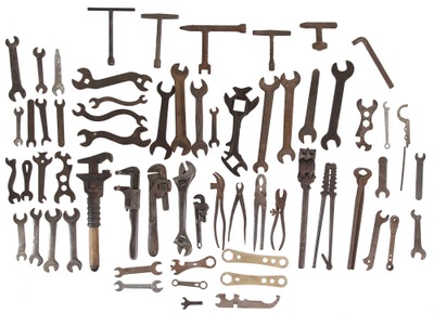 Assorted Makers: Lot Of Fixed & Adjustable Wrenches