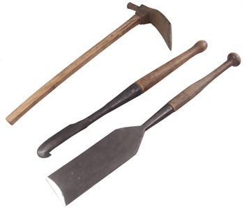 Assorted Makers: Three Timber Framing Edge Tools