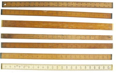 Assorted Makers: Lot Of Asst. Long Measuring Rule