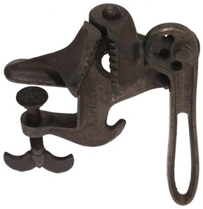 E.C. Stearns & Company, Syracuse, New York: Cast Iron Table Mount Nut Cracker