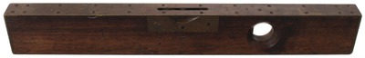 Hall & Knapp, New Britain, Connecticut, No. 12: Rare Brass Strapped Rosewood Level