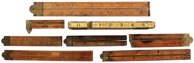Assorted Makers: Lot Of Assorted Folding Rule