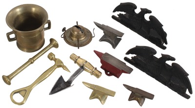 Assorted Makers: Cast Iron & Brass Items Opportunity Lo