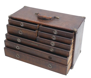 Union Steel Chest Corp., Leroy, New York: Machinist's Oak Body Tool Chest
