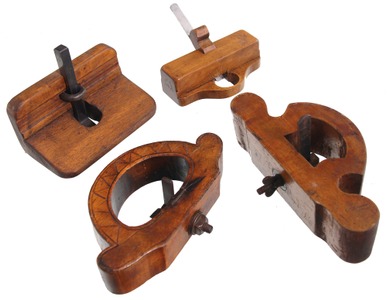 Unmarked: Coll. Of Four Wooden Router Planes