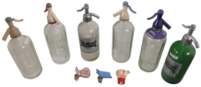 Assorted Makers: Lot Of Early Type Seltzer Bottles
