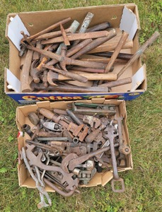 Assorted Makers: Lot Of Open End & Adjustable Wrenche