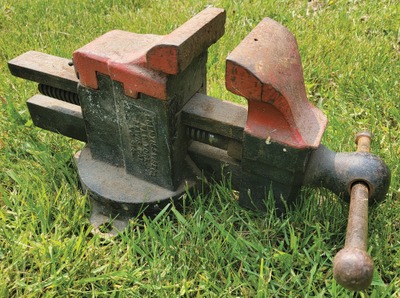 Prentiss Vise Company, New York, New York, No. 914: Heavy Duty 5 1/4" Jaw Bench Vise