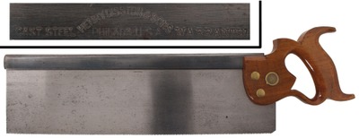 Henry Disston & Sons, Philadelphia, Pennsylvania: Extra Clean 16" Tenon Saw