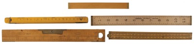 Assorted Makers: Lot Of Extra Clean Rules & Folding Rule