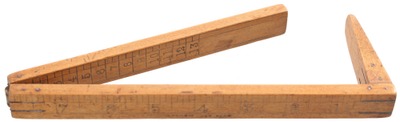 Belcher Brothers, New York: Early Folding Shoe Measure Rule