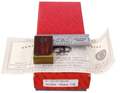Bridge City Tool Company, Portland, Oregon, No. AS 3: Limited Edition Try Square