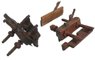 Assorted Makers: Two Screw Arm Type Plow Plane