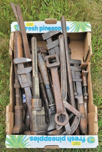 Assorted Makers: Lot Of Large Size Wrenches
