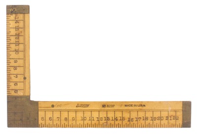 Lufkin Rule Company, Saginaw, Michigan, No. 8237: Boxwood Tailor's Square