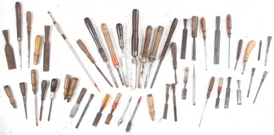 Assorted Makers: Lot Of Assorted Gouges & Chisel