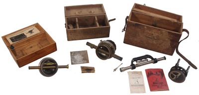 Assorted Makers: Three Farm Type Surveying Levels
