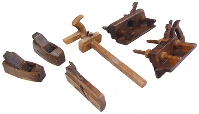 Assorted Makers: Lot Of Asst. Wooden Woodworking Plane