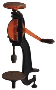 Goodell Pratt Company, Greenfield, Massachusetts, No. 9: Clean & Usable Hand Crank Drill Press