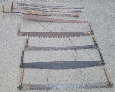 Assorted Makers: Lot Of Two Man Cro0sscut Saw