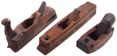 Unmarked: Three Early Euro. Bench Planes