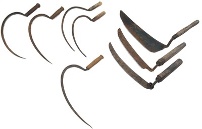 Assorted Makers: Lot Of Three Early Hay Knives