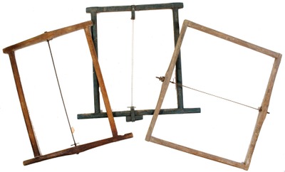 Assorted Makers: Three Large Frame Type Saws