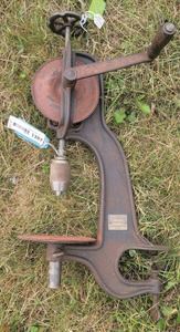 Goodell Pratt Company, Greenfield, Massachusetts, No. 9: Clean & Usable Hand Crank Drill Press
