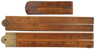 H. Chapin, Pine Meadow, Connecticut: Three Boxwood Folding Rule