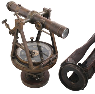 Heller & Brightly Company, Philadelphia, Pennsylvania: Early Surveyor's Precision Transit