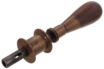 Unmarked: Early Mahogany & Brass Bow Drill