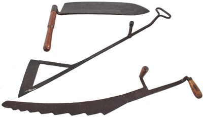 Assorted Makers: Lot Of Three Early Hay Knives