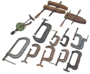 Assorted Makers: Lot Of Heavy Duty "C" Clamps