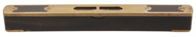 Unmarked: Brass Top Ebony Spirit Level