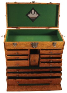 H. Gerstner & Sons, Dayton, Ohio: Clean & Usable Oak Tool Chest
