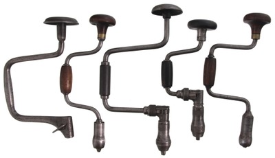 Assorted Makers: Five Early Type Bit Braces