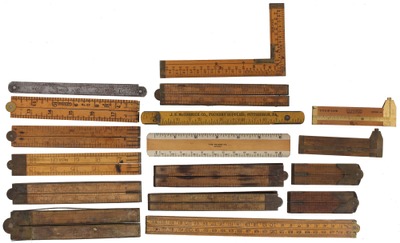 Assorted Makers: Lot Of Assorted Folding Rule