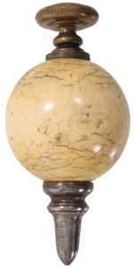 Unmarked: Fancy Brass & Bone Plumb Bob