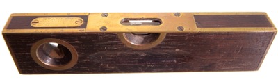 STANLEY (Unmarked), No. 98: Brass-Bound Rosewood Level