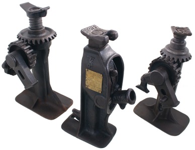 Assorted Makers: Three Early Cast Iron Jacks