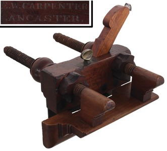 E.W. Carpenter, Lancaster, Pennsylvania: Unhdld. Screw Arm Plow Plane