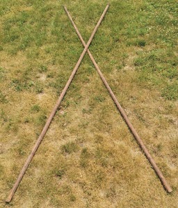 Unmarked: Rare Pair Of Barn Raising Pikes