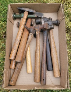 Assorted Makers: Lot Of Clean & Usabl Metal Wkg. Hammers